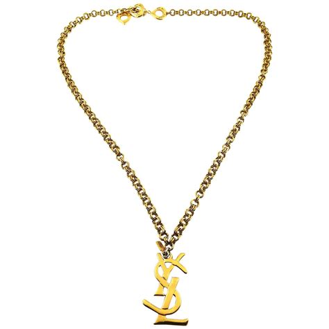 ysl locket necklace|YSL necklace men.